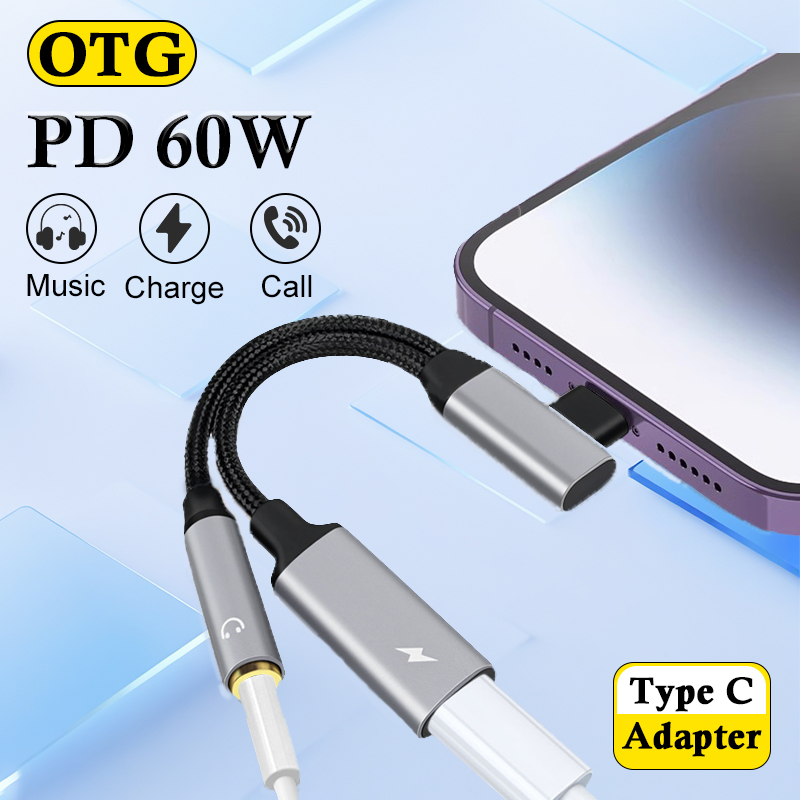 OTG 2 in 1 Elbow Usb Type C to - Transmission Jack Adapter review and price