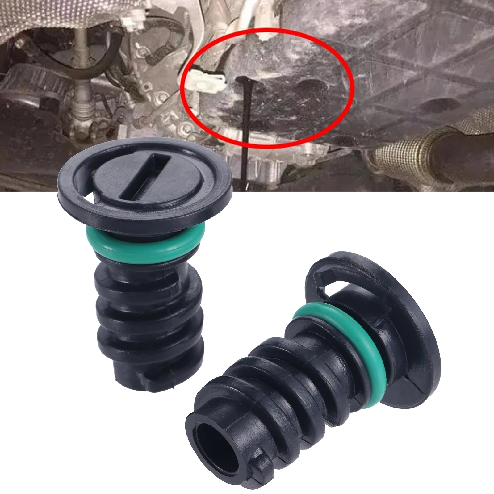 2Pcs Car Engine Oil Pan Drain  - Oil Drain Tank review and price